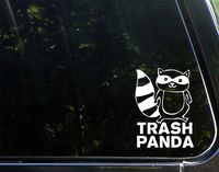 Trash Panda - 3-3/4" x 5-1/4" - Vinyl Productions, Decals, Stickers, Cell Phones, Windows, windshields, Bumpers, laptops, Glassware, Hard Surface, etc