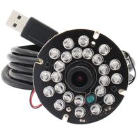 ELP 2.8mm Wide Angle IR LED Infrared Day Night Raspberry Pi 1080P H.264 Microphone PC Web USB Security Camera