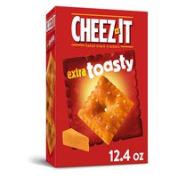 Cheez-It Extra Toasty Cheese Crackers - School Lunch Food, Baked Snack, Family Size (12.4 oz Box)