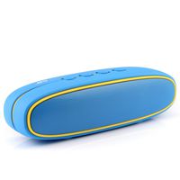 Airke Portable Wireless Bluetooth V3.0+ Speaker with 10W Bass Sound, Built-in Mic, TF Card Slot, Handsfree Calling, Perfect Wireless Speaker for iPhone, iPad, Samsung and More, Blue/Yellow