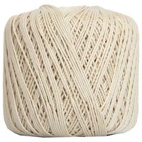 Threadart 100% Pure Cotton Crochet Thread - SIZE 3 - Color 2 - NATURAL -2 sizes 27 colors available
