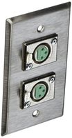 Rapco Horizon SP-2DFS Single Gang Stainless Steel Wall Plate 2) Switchcraft D3F