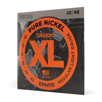D'Addario EPN110 Pure Nickel Electric Guitar Strings, Regular Light, 10-45