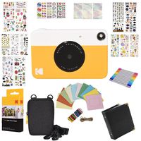Kodak Printomatic Instant Camera Gift Bundle + Zink Paper (20 Sheets) + 9 Unique Colorful Sticker Sets + Case + Markers + Hanging Frames + Photo Album + Accessories
