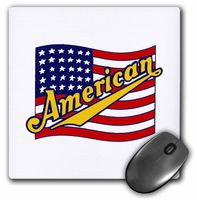 3dRose LLC 8 x 8 x 0.25 Inches American Mouse Pad (mp_11116_1)
