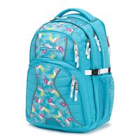 High Sierra Swerve Laptop Backpack, 17-inch Laptop Backpack for High School or College (Tropic Teal/Toucan/White)