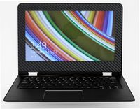 Black Carbon Fiber Skin Decal wrap Skin Case for Lenovo Flex 3 11 11.6" Laptop