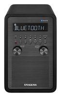 Sangean All in One Bluetooth AM/FM Dual Alarm Clock Radio with Large Easy to Read Backlit LCD Display