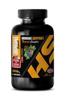 Immune System Pills - Immune Support Formula - Natural Herbs and Vitamins - Extreme ANTIOXIDANTS - Olive Leaf Alcohol Free - 1 Bottle (60 Capsules)