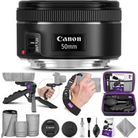 Canon EF 50mm f/1.8 STM Lens with Altura Photo Essential Accessory Bundle