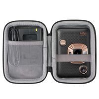 co2crea Hard Travel Case Replacement for Fujifilm Instax Mini Liplay Hybrid Instant Camera (Black Case)