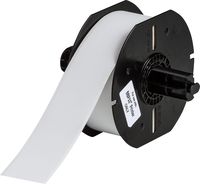 Brady B33C-1500-437 Label, Matte Tedlar, Self Extinguishing with Permanent Adhesive, 1.500" H x 85' W, 85'/Roll, White