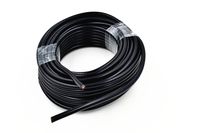 RF Coaxial RG58/U Coaxial Cable, Black, 20 AWG, Solid Core, Braided Shield, Spool WiFi/Router Signal Booster Amplifer Extension Cable/ 50FT 15Meter