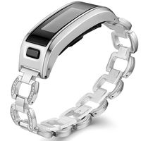 Accessory Bands Compatible Garmin Vivosmart HR, Metal Case with Adjustable Watch Replacement Band Strap Compatible Garmin Vivosmart HR, Not for Garmin Vivosmart HR+ (No Tracker)