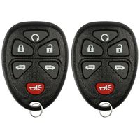 KeylessOption Keyless Entry Remote Control Car Key Fob Replacement for 15114376 (Pack of 2)