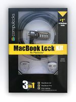 Maclocks MBLDGCLKIT 3 in 1 MacBook Air/Pro Ledge Kit With 2 Ledge Lock Slot Adapters/Combination Cable Lock
