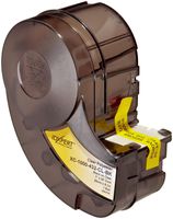 Brady XC-1000-432-CL-BK Idxpert 19" Width x 0.5" Height, B-432 Rough Surface Polyester, Matte Finish Black on Clear Label (30 feet Roll per Cartridge)