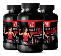Metabolism and Energy - MEGA Fat Burner Complex 2645 Mg - Energy Enhancement Pills - 3 Bottles (270 Capsules)