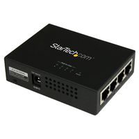 StarTech.com 4 Port Gigabit Midspan - PoE+ Injector - 802.3at and 802.3af - Wall-mountable Power over Ethernet Midspan (POEINJ4G)