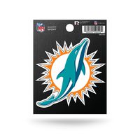 Rico Industries NFL Miami Dolphins Die Cut Team Logo Short Sport Sticker