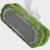 Museeq Bluetooth Speakers Portable with IPX5 Waterproof,Shockproof,Dustproof Enhanced Bass 3000mAh Power Bank 6W Stereo Sound Shower Speaker Built in Mic,Beach, Party & Home (2019 New Green)