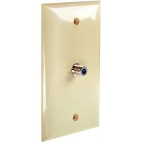 Mediabridge Wall Plate with F81 Jack (1-Port) - Ivory