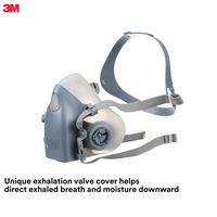 3M Half Facepiece Reusable Respirator 7501/37081(AAD), Respiratory Protection, Small