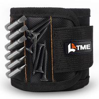 LATME Magnetic Wristband with 15 Strong Magnets for Holding Screws Nails Drill Bits-Best Armband Tool for DIY Handyman Unique Gift for Men