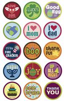 Belly Banter Baby Holiday Stickers for Girls and Boys - Baby by Month Growth Stickers for Clothing and Baby Scrapbook Keepsakes Stickers - Great Baby Shower Gift and Baby Room Stickers