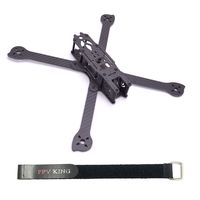 FPVKing XL7 294mm FPV Racing Drone Frame 7 inch Carbon Fiber Quadcopter Freestyle Frame with 4mm Arms+Lipo Battery Strap