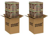 Seventh Generation Unbleached Paper Towels, 100% Recycled Paper, 6 Count, 2 Case