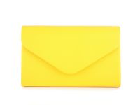 Nodykka Women Evening Envelope Crossbody Bags Party Bridal Clutch Purses and Handbags Shoulder Crossbody Purse (Yellow-PU)