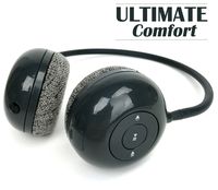 Over The Ear Bluetooth Headphones -June & May Wireless Headphones Noise Cancelling Headset with Built in Microphone - Black