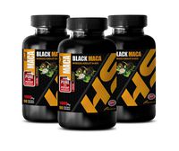 antioxidant Optimizer - Black MACA 1000MG - Extra Strength Formula - Potent Mood and Energy Booster - Black maca Capsules for Men - 3 Bottles (270 Capsules)