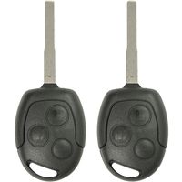 Keyless2Go New Uncut Keyless Remote Head Key Fob Replacement for Ford Fiesta That Use KR55WK47899 (2 Pack)