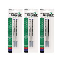 Schmidt Fineliner 6040 with Spring Loaded 1.0mm Tip Blue, 6 Pack Blister (SC58178)