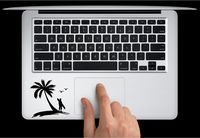 Surf's up Symbol Keypad Iphone Ipad Macbook Decal Skin Sticker Laptop