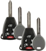 Discount Keyless Replacement Uncut Car Remote Fob Key Combo and Uncut Transponder Key Compatible with M3N5WY72XX, 267F-5WY72XX, ID 46