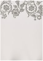 Great Papers! Silver Damask Foil Flat Cards with Envelopes, 5.5"x7.75", 10 Count (2012215)