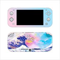Watercolor The Great Wave Off Kanagawa Full Wrap for Nintendo Switch Lite 3M Vinyl Skin for Nintendo Switch Lite 3M Premium Vinyl 3M overlaminate