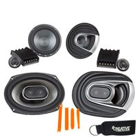 Polk MM6502 6.5" Front Component and Rear MM692 6x9 Coax Speaker System Bundle Includes 2 Pair