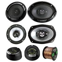 3 Pair Car Speaker Package of 2X Kenwood KFC1665S 6.5" 2-Way Audio Speaker Bundle Combo with 2X 6965S 6x9 400W 3-Way Speaker + 2X 1 Inch 160-Watt Dome Tweeters + Enrock 16g 50 Ft Speaker Wire