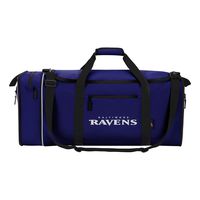 NFL Baltimore Ravens NFL Steal Duffel, Purple, Measures 28" in Length, 11" in Width & 12" in Height