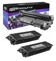 Speedy Inks Compatible Toner Cartridge & Drum Unit Replacement for Brother TN580 & DR-520 High Yield (2 Black, 1 Drum, 3-Pack)