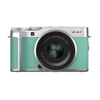 Fujifilm X-A7 Mirrorless Digital Camera w/XC15-45mm F3.5-5.6 OIS PZ Lens, Mint Green