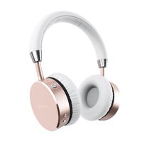 Satechi Aluminum Bluetooth Wireless Headphones with Enhanced Bass 3.5mm Audio-Out Jack - Compatible with iPhone 11 Plus Max/11 Plus/11, Xs Max/XS/XR/X, 8 Plus/8, 2019 iPad/2018 iPad Pro (Rose Gold)