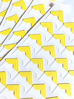 VEEPPO 240pcs Photo Mounting Corners Self Adhesive Paper for Photo Book Scrapbook (Yellow)