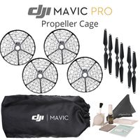 DJI Propeller Cage for Mavic Pro Quadcopter, CP.PT.000592, with 3 Sets of DJI 7228 Propellers (Required During Use) with DJI Soft Bag/Mavic Pro Sleeve and More.