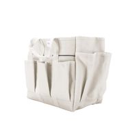 Martha Stewart MTS-CNVBG, 6 11-Inch Heavy-Duty Canvas Garden Bag with Interior and Exterior Pockets, with 6-Inch Pockets Inch Pockets