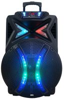 QFX PBX-1500 15" Portable Party Speaker with Microphone and Remote, Black